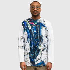 AAM x Urs Fischer: John Chamberlain Long Sleeve Blue T-shirt