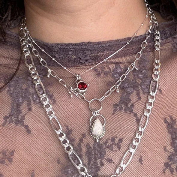 Rhodolite Garnet Choker Necklace