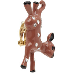 Brown Deer Charm Earrrings by Marni