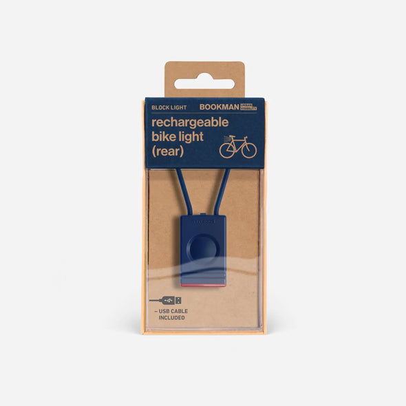 Block Light Rear Blue by Bookman Urban Visibility