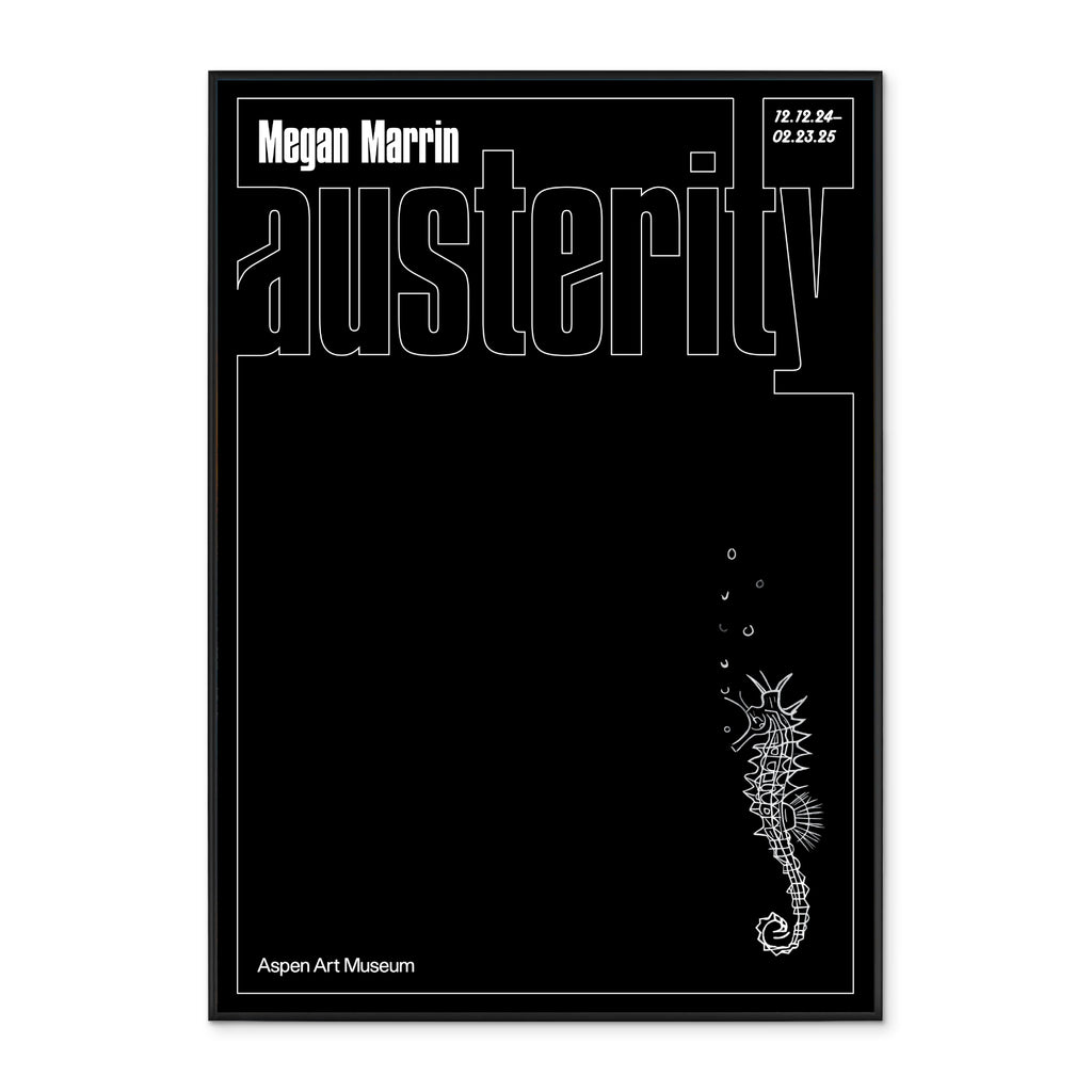 Austerity: Megan Marrin An Exhibition Poster