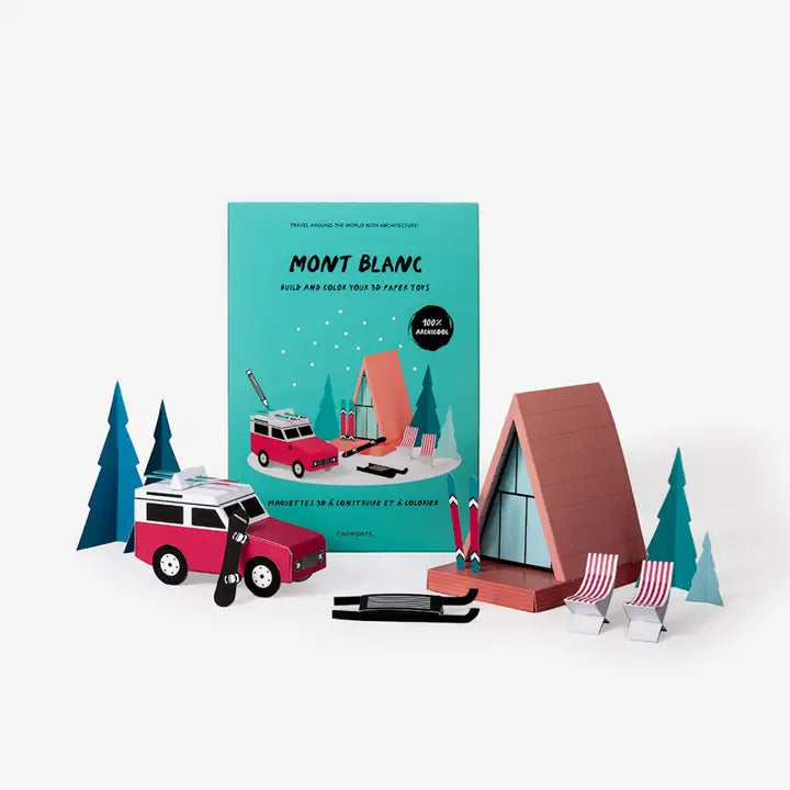 3D Papercraft - Mont Blanc Model By Cinqpoints