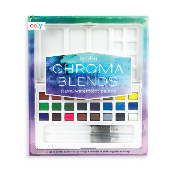 Chroma Blends Travel Watercolor Palette