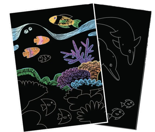 Scratch & Scribble Art Kit: Ocean Life