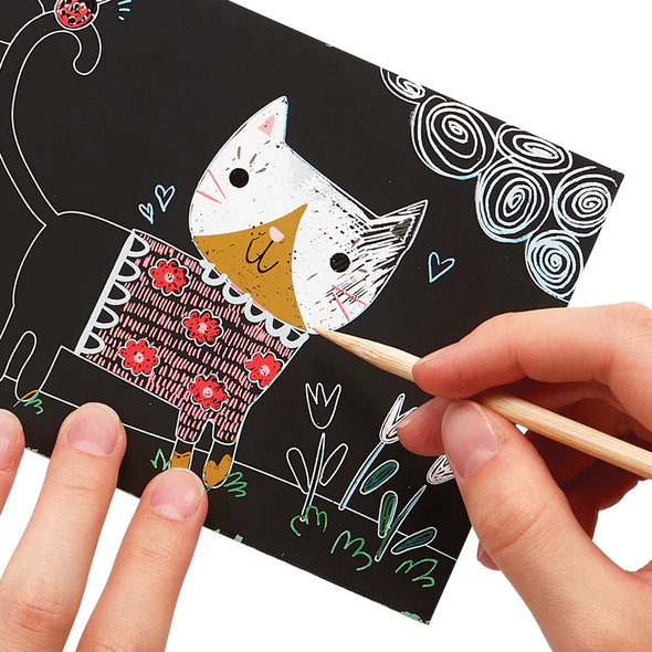 Scratch & Scribble Mini Art Kit: Cutie Cats