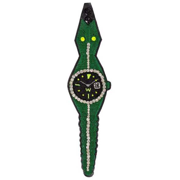 Croco Bracelet in Green by Walter van Beirendonck