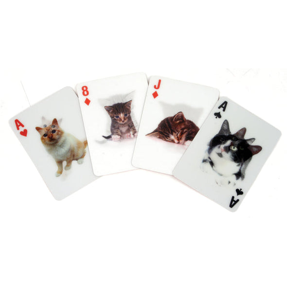 Cat 3-D Pet Playing Cards by Kikkerland