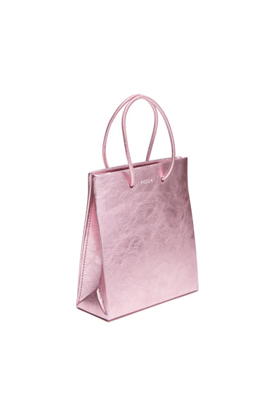 Short Metallic Pink Bag by MEDEA